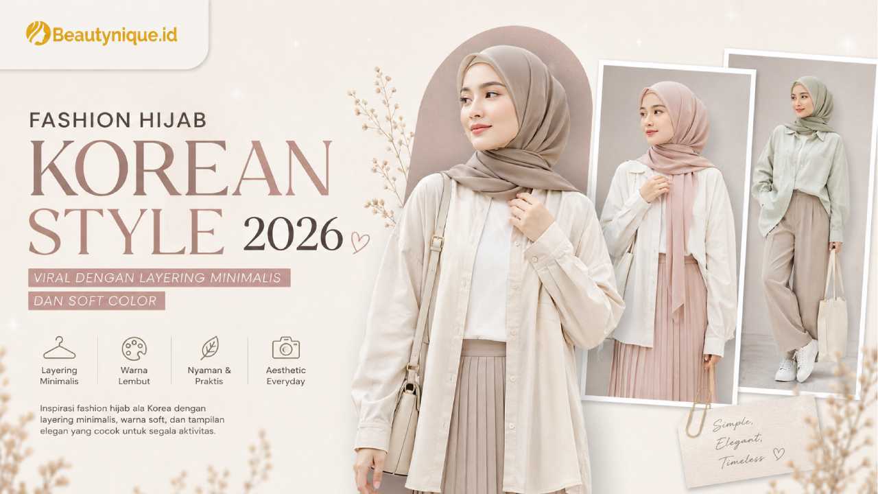 Fashion Hijab Korean Style 2026 Viral Soft Color