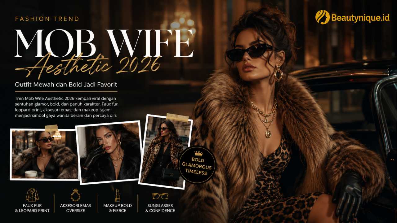 Fashion “Mob Wife Aesthetic” 2026 Kembali Naik Daun, Outfit Mewah dan Bold Jadi Favorit