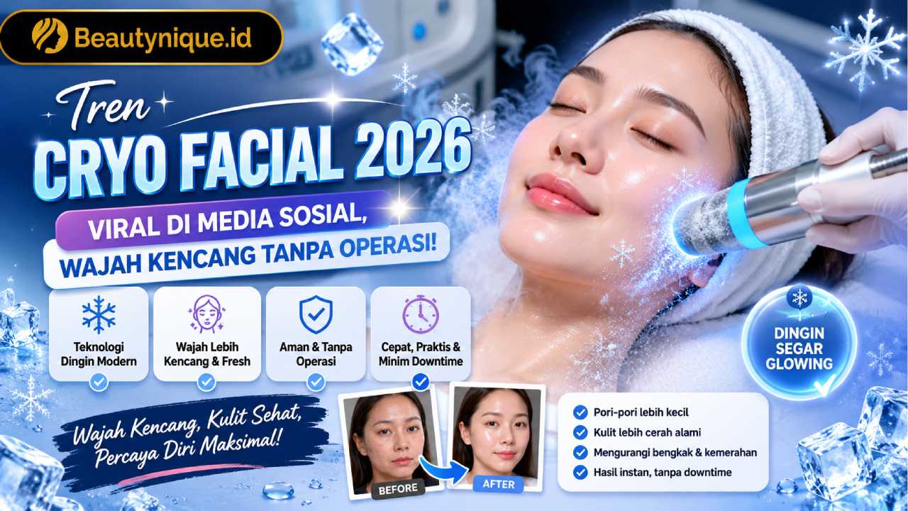 Tren Cryo Facial 2026 Viral di Media Sosial, Wajah Kencang Tanpa Operasi