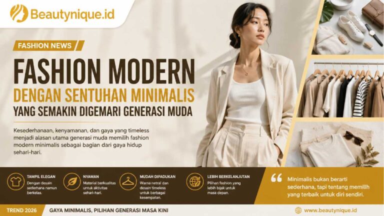 Fashion Modern dengan Sentuhan Minimalis yang Semakin Digemari Generasi Muda