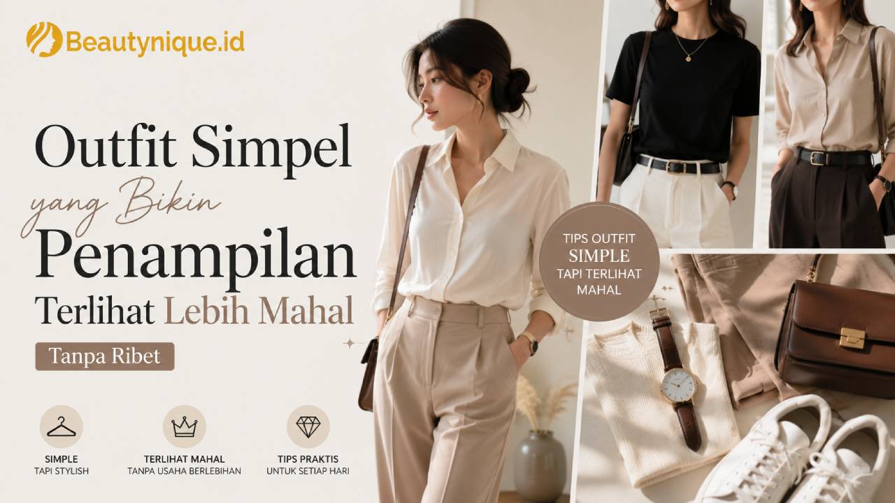 Outfit Simpel yang Bikin Penampilan Terlihat Lebih Mahal Tanpa Ribet