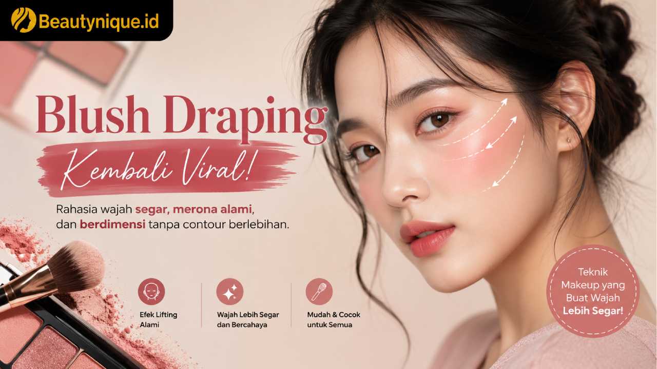 Blush Draping Kembali Viral, Teknik Makeup yang Membuat Wajah Lebih Segar