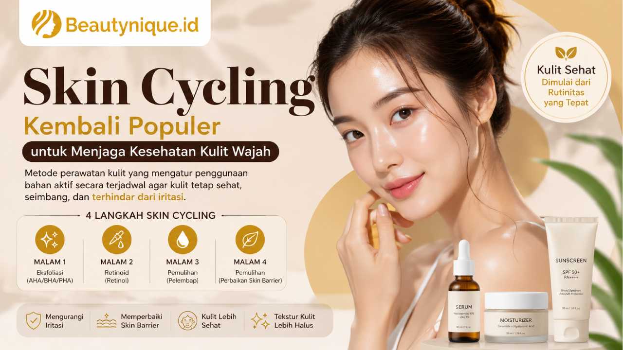 Skin Cycling Kembali Populer untuk Menjaga Kesehatan Kulit Wajah