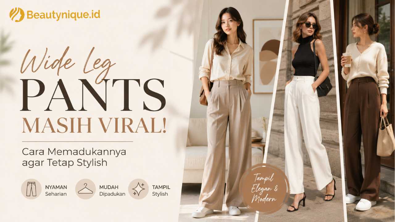 Wide Leg Pants Masih Viral, Cara Memadukannya agar Tetap Stylish