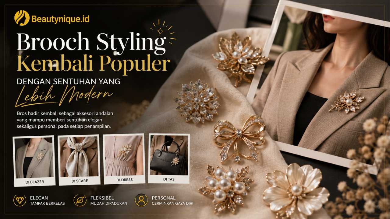 Brooch Styling Kembali Populer dengan Sentuhan yang Lebih Modern