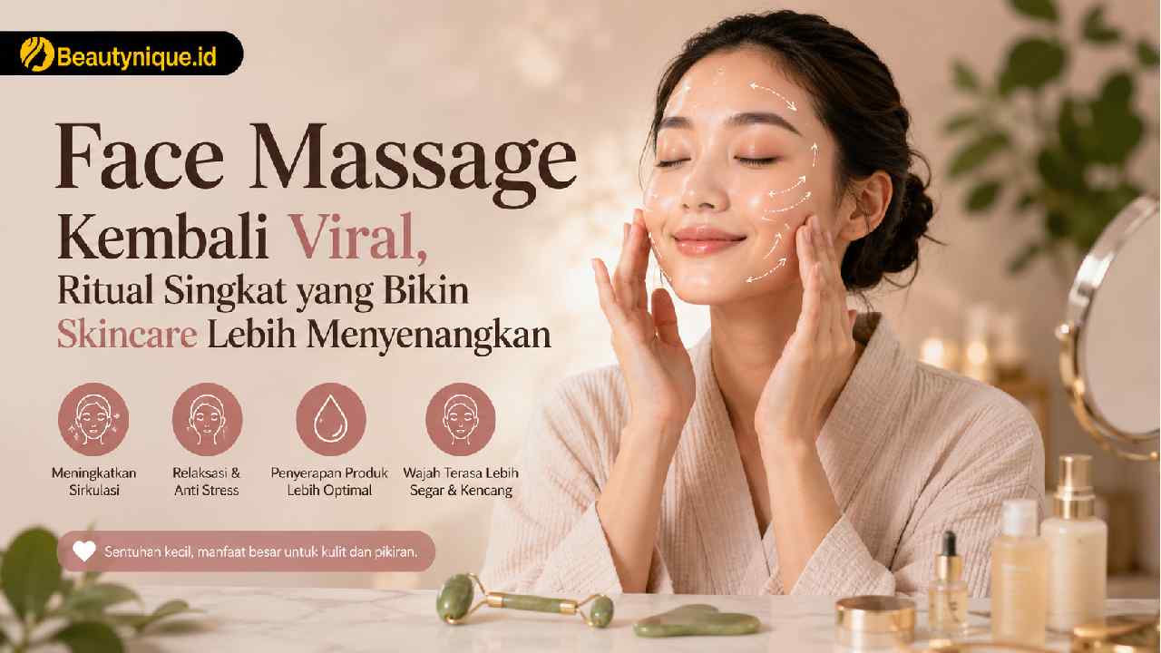 Face Massage Kembali Viral, Ritual Singkat yang Bikin Skincare Lebih Menyenangkan
