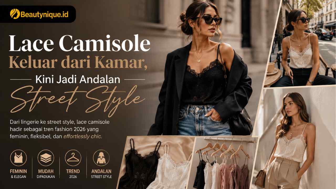 Lace Camisole Keluar dari Kamar, Kini Jadi Andalan Street Style