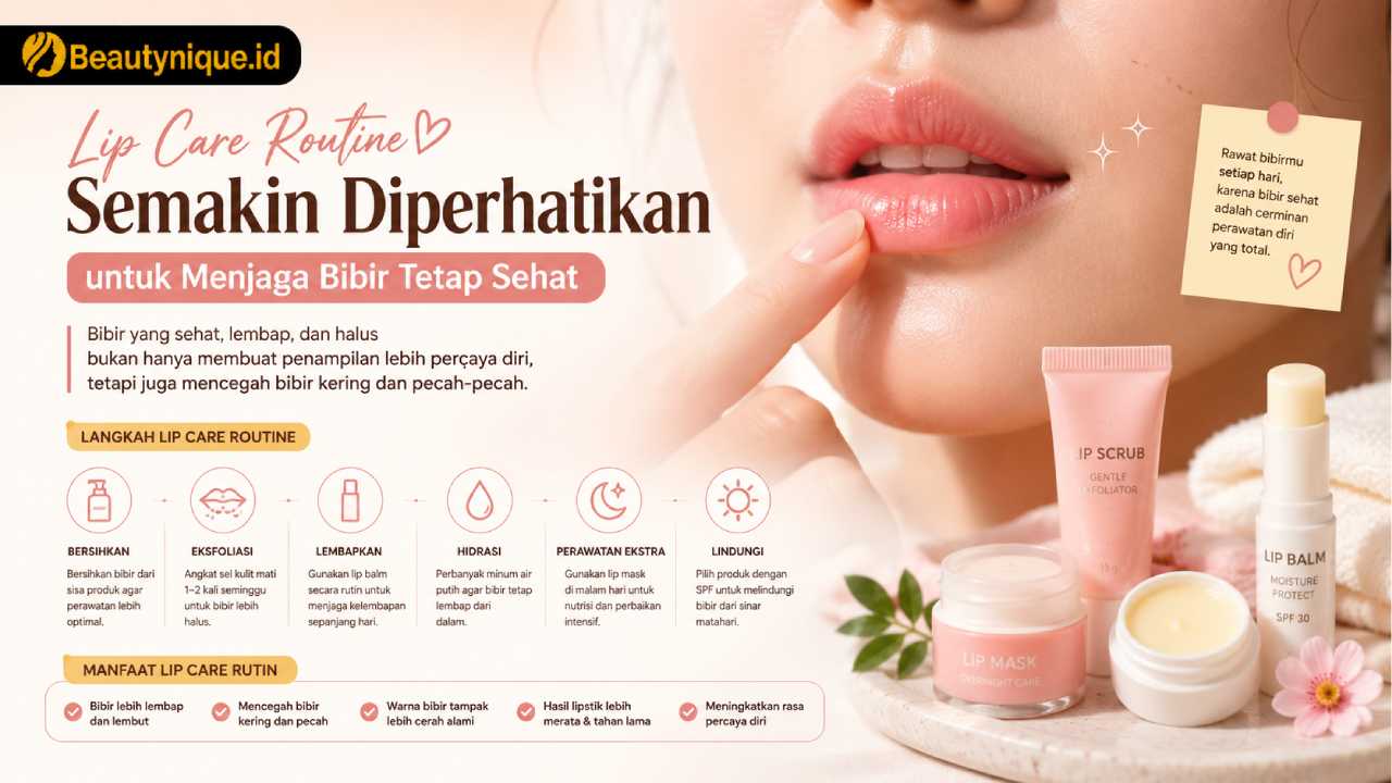 Lip Care Routine Semakin Diperhatikan untuk Menjaga Bibir Tetap Sehat