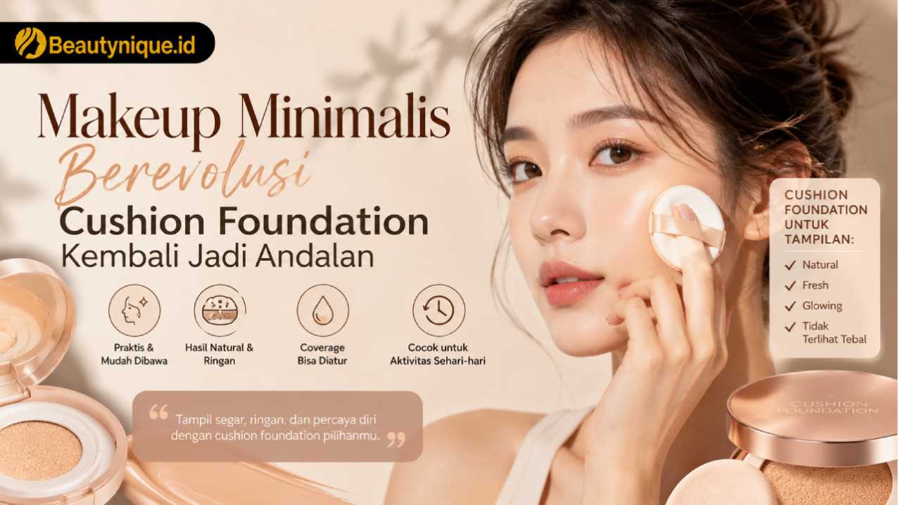 Makeup Minimalis Berevolusi, Cushion Foundation Kembali Jadi Andalan