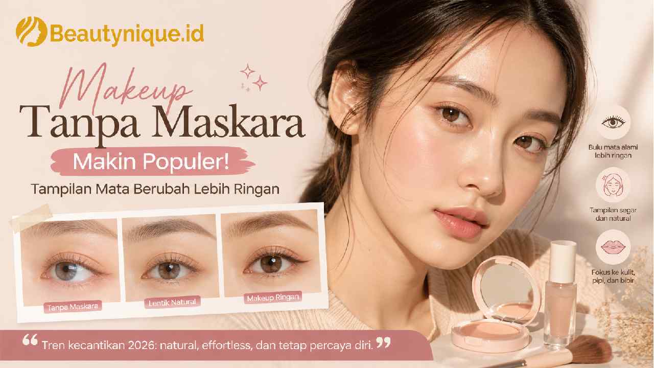 Makeup Tanpa Maskara Makin Populer, Tampilan Mata Berubah Lebih Ringan