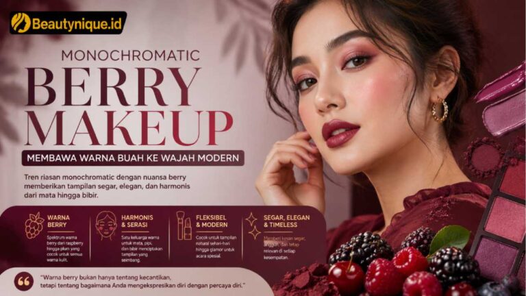 Monochromatic Berry Makeup Membawa Warna Buah ke Wajah Modern