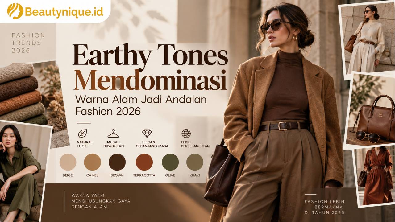 Earthy Tones Mendominasi, Warna Alam Jadi Andalan Fashion 2026