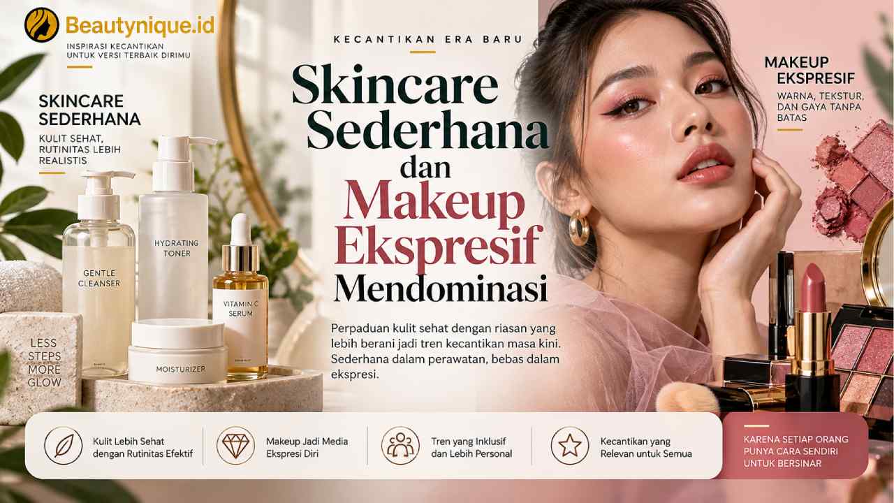 Kecantikan Era Baru, Skincare Sederhana dan Makeup Ekspresif Mendominasi
