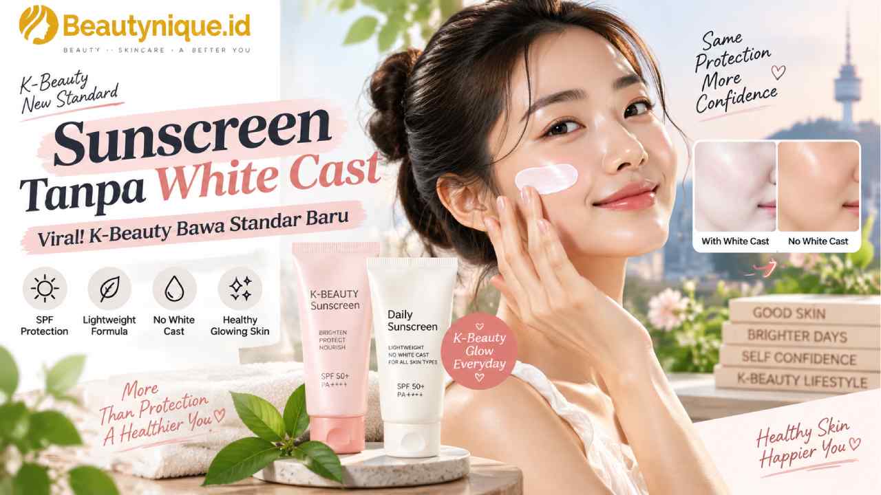 Sunscreen Tanpa White Cast Viral, K-Beauty Bawa Standar Baru Perawatan Kulit