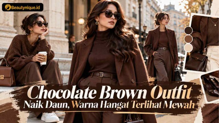 Chocolate Brown Outfit Naik Daun, Warna Hangat Terlihat Mewah