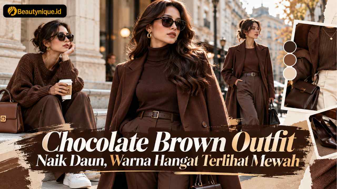 Chocolate Brown Outfit Naik Daun, Warna Hangat Terlihat Mewah
