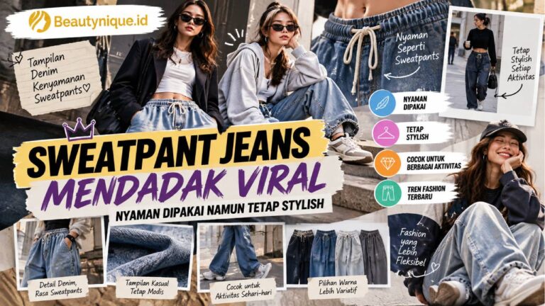 Sweatpant Jeans Mendadak Viral, Nyaman Dipakai Namun Tetap Stylish